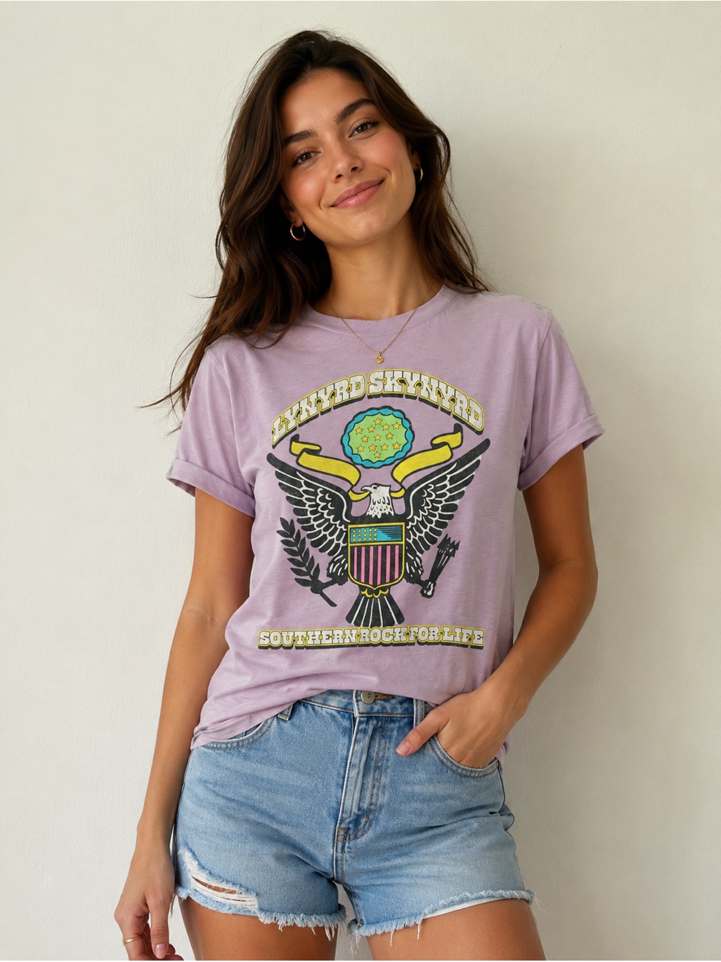 Lynyrd Skynyrd Southern Rock Burnout Band Graphic T-Shirt Recycled Karma